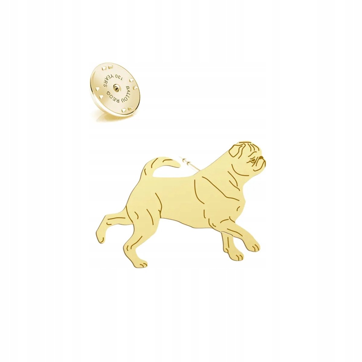 Vergulde Broche Gryfonik Brabants - 925 Zilver met Gratis Gravure