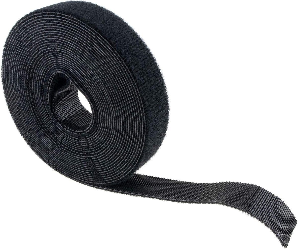 Kabelbinders 20 mm x 10 m - Velcro - Zwart - Individueel inkortbaar - ShopVlot