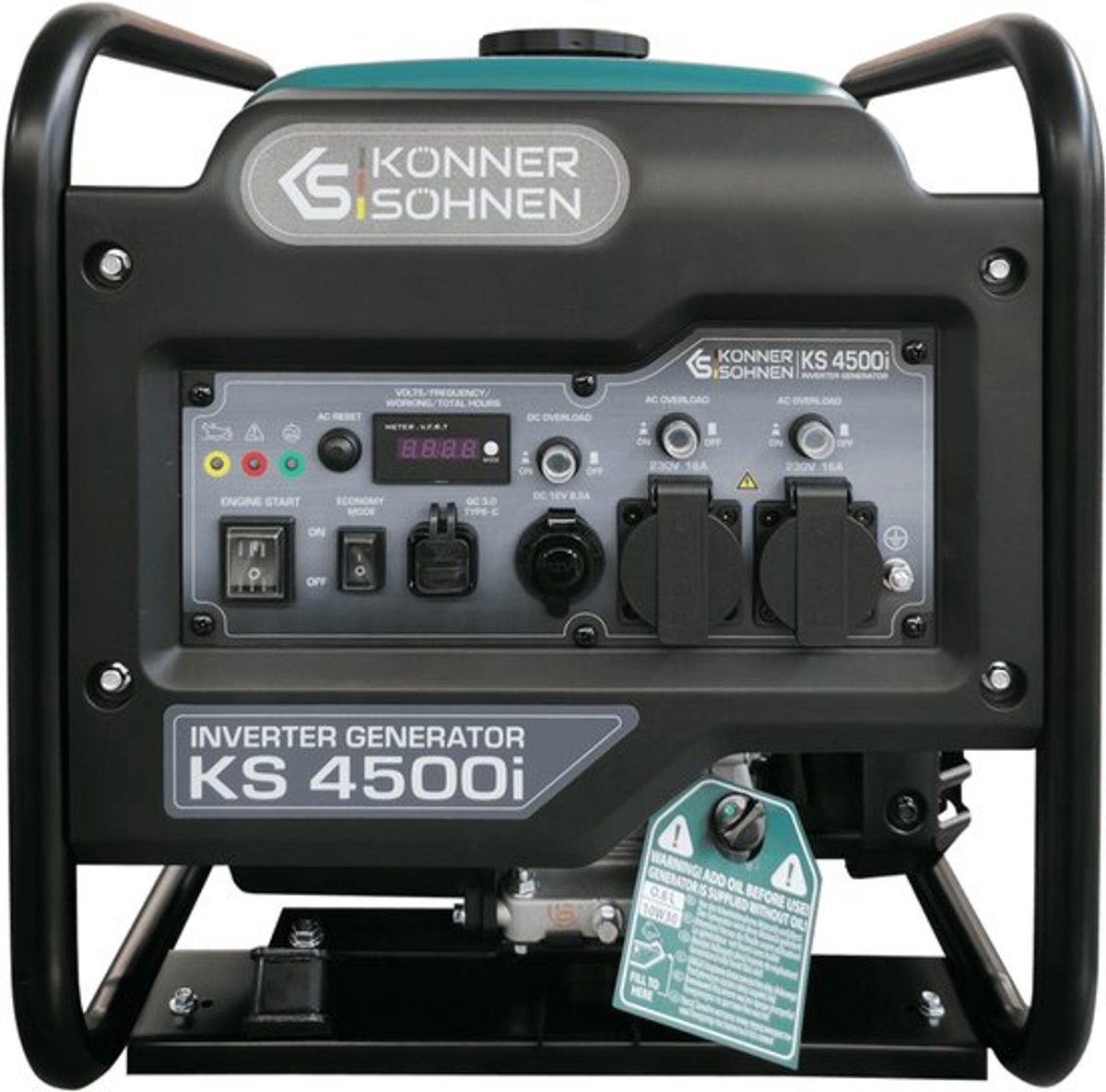 Invertergenerator Könner & Söhnen KS 4500i - 4,5 kW - 230V - 72 dB