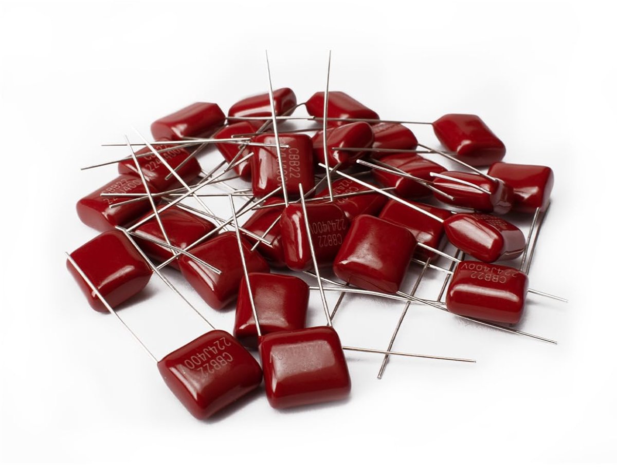 25 Pcs Metallized Film Capacitor CBB224 400V 0.22uF Polypropylene DC Capacitor - ShopVlot