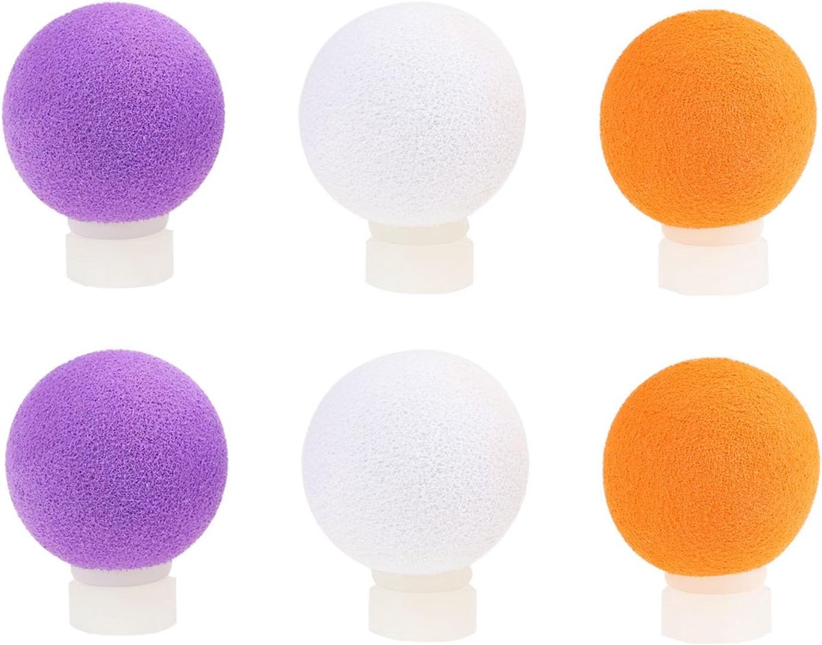6Pcs 17mm Foam Adjustable Fly Fishing Indicator Sight Bobs for Carp Fishing (White Orange Purple) - ShopVlot