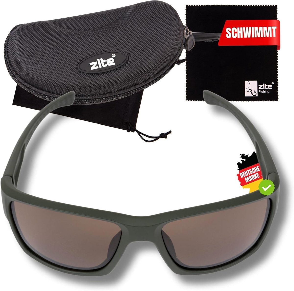 Zite Orus Polarization Glasses, Mirrored UV400 & Floating, Ultralight Fishing Glasses with Hard Case and Bag - ShopVlot