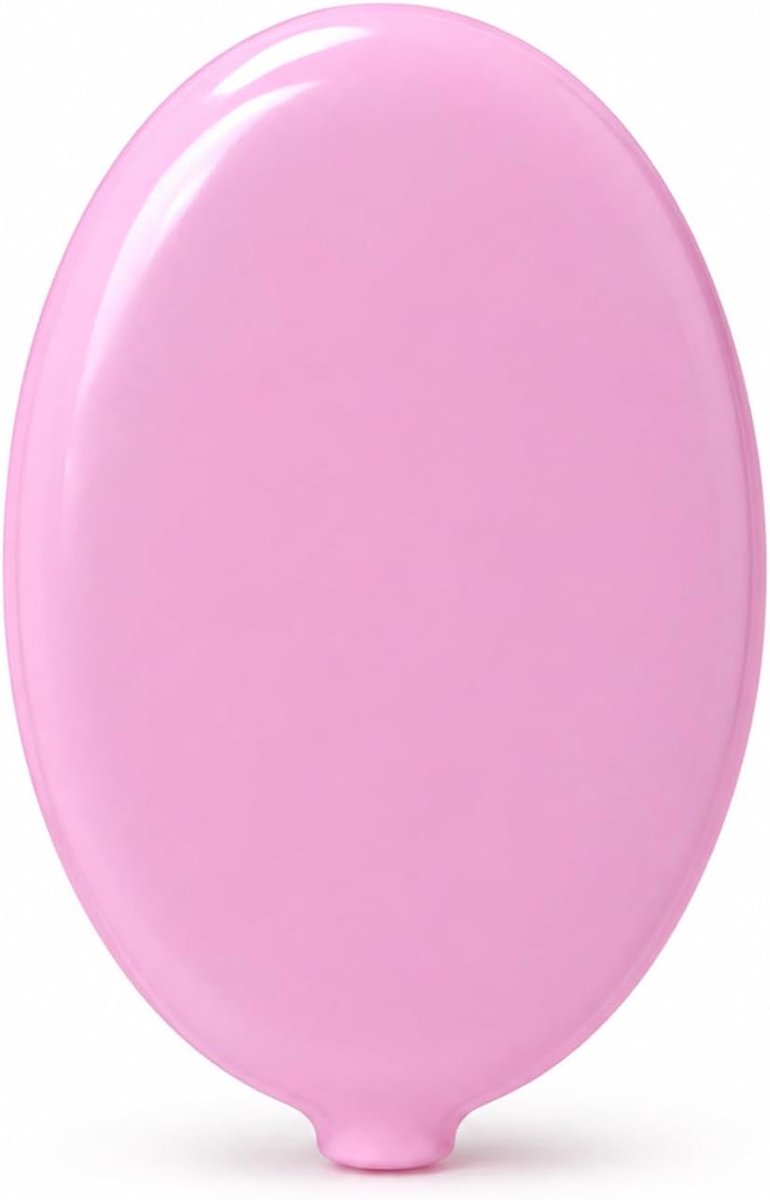 Premium lederen knijpen munt portemonnee, vintage roze ovale verandering zakje met sleutelhanger bal ketting, retro - ShopVlot