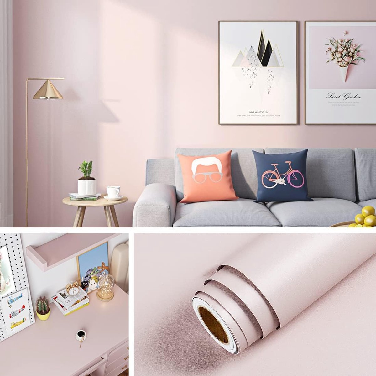 Contactpapier Roze 40CMx10M - Zelfklevend Vinyl - Waterdicht en Verwijderbaar - Perfect voor Meubels - ShopVlot