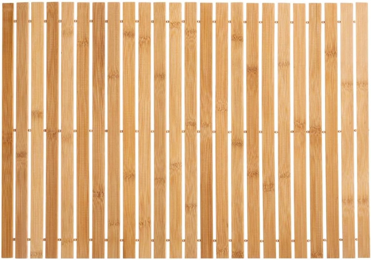 Bamboemat 40 x 60 cm - Beige - Praktisch en hygiënisch - Eenvoudig op te bergen - ShopVlot