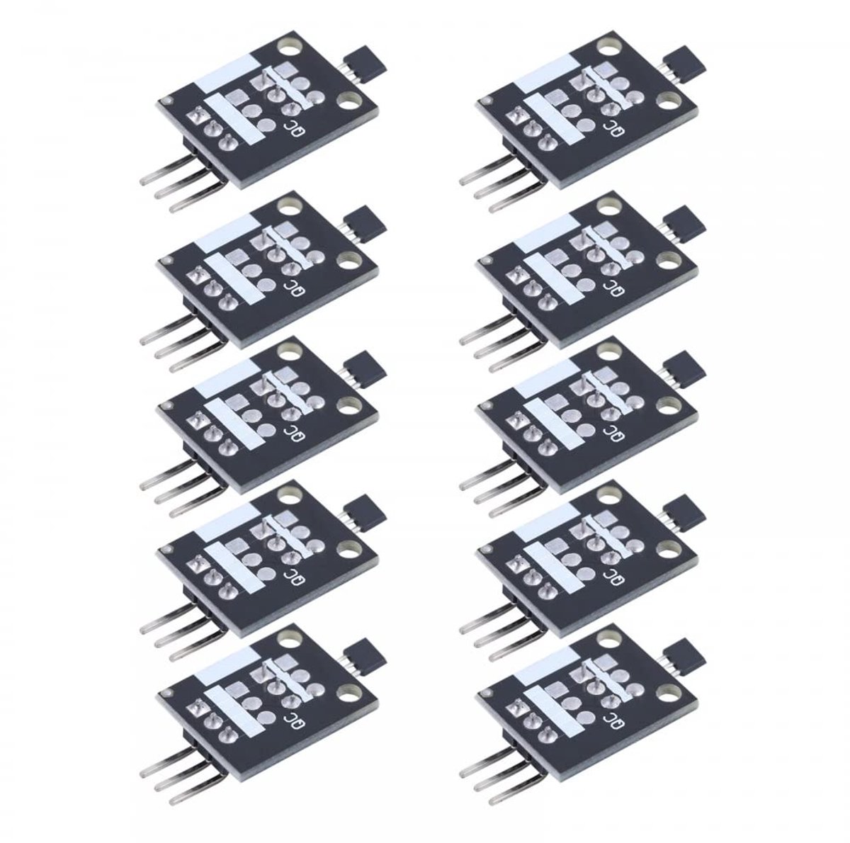 Hall Sensor Module 10 Stuks - Magnetische Sensor - Voor Snelheidsmeting/Positiedetectie - Ideaal voor slim voertuig - ShopVlot