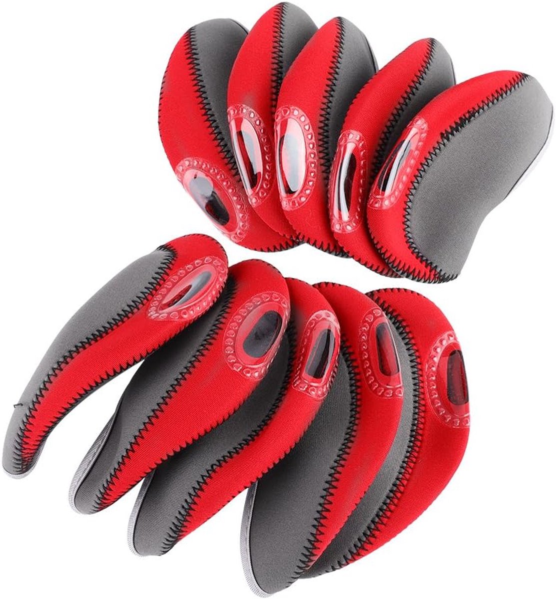 Golfclub beschermhoes set van 10 - neopreen - flexibele bescherming - ideaal voor reizen - ShopVlot