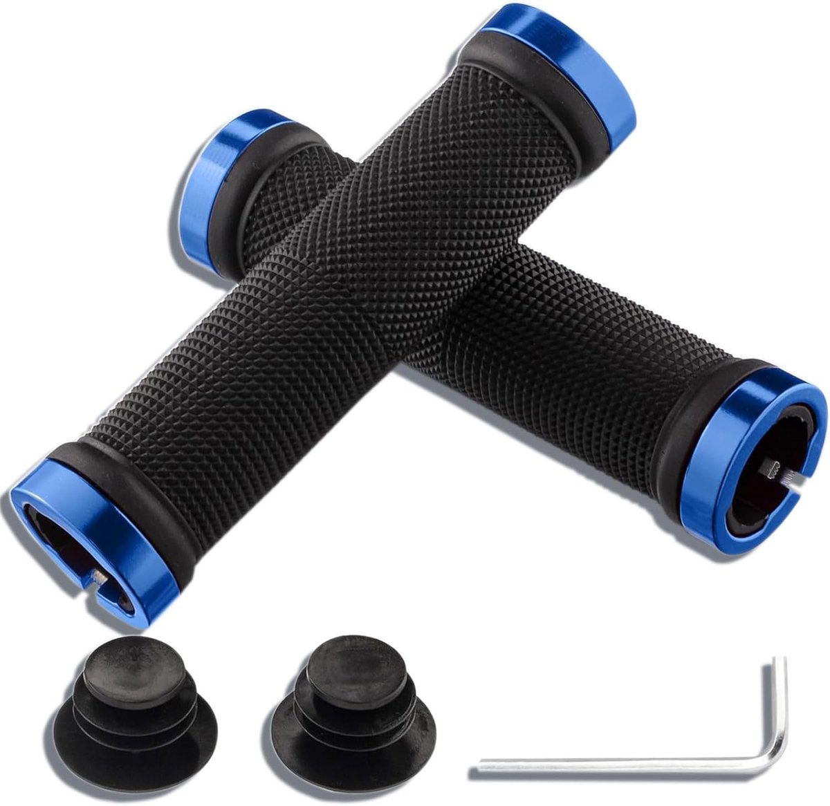 MTB grips 132 mm - aluminium lock - non-slip - veilig en comfortabel fietsen - ShopVlot