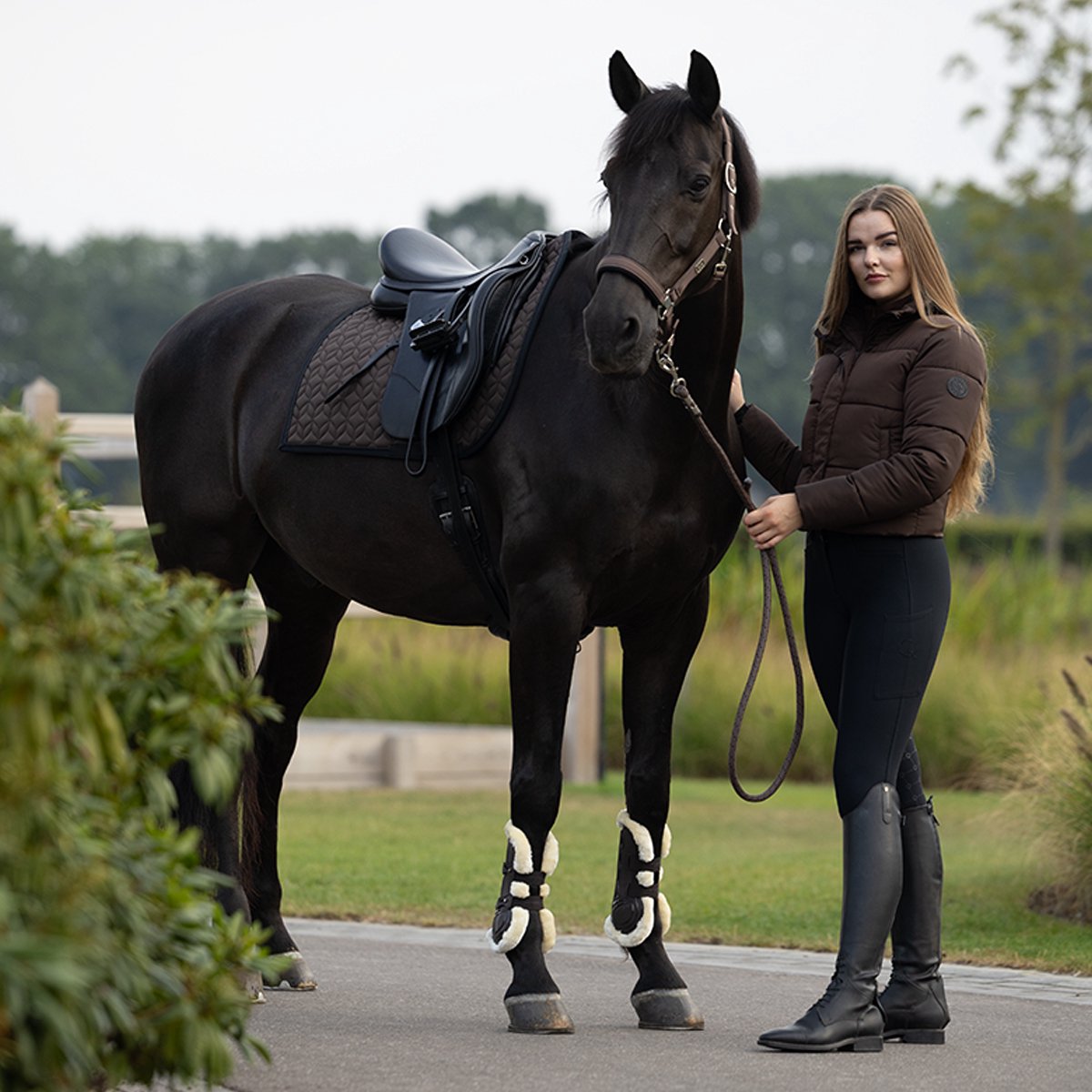 Horsegear Zadeldek Horsegear Hgelina Dressuur Bruin