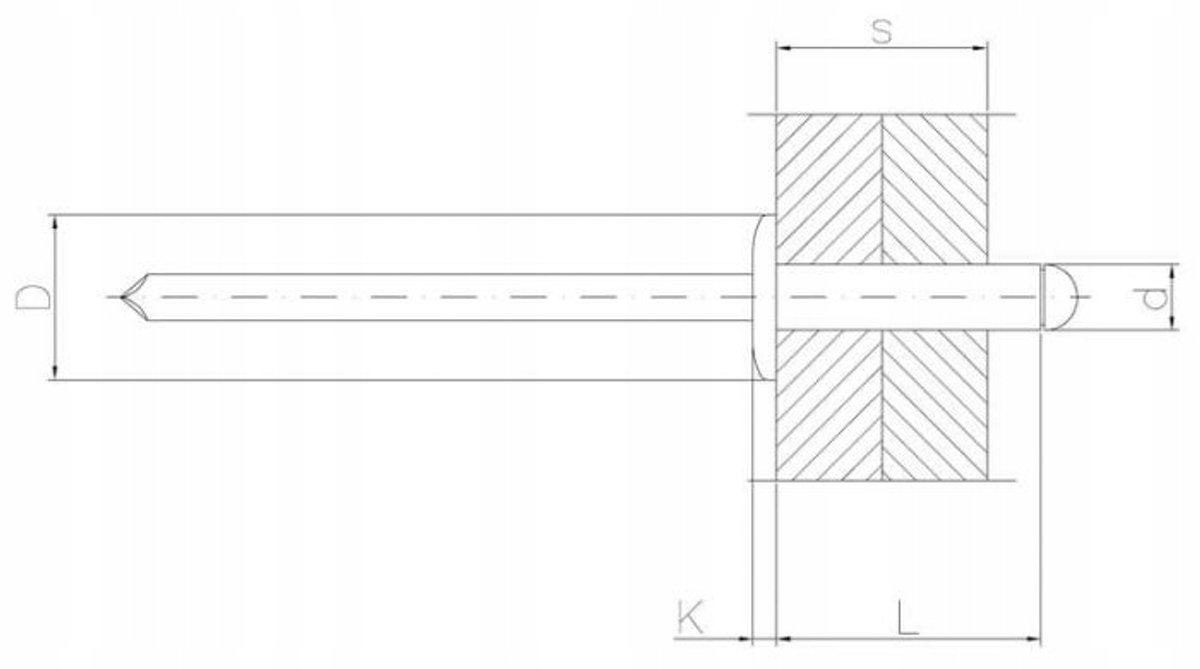 50x Alu/Staal Blindklinknagels 5x18mm - Hoge Kwaliteit