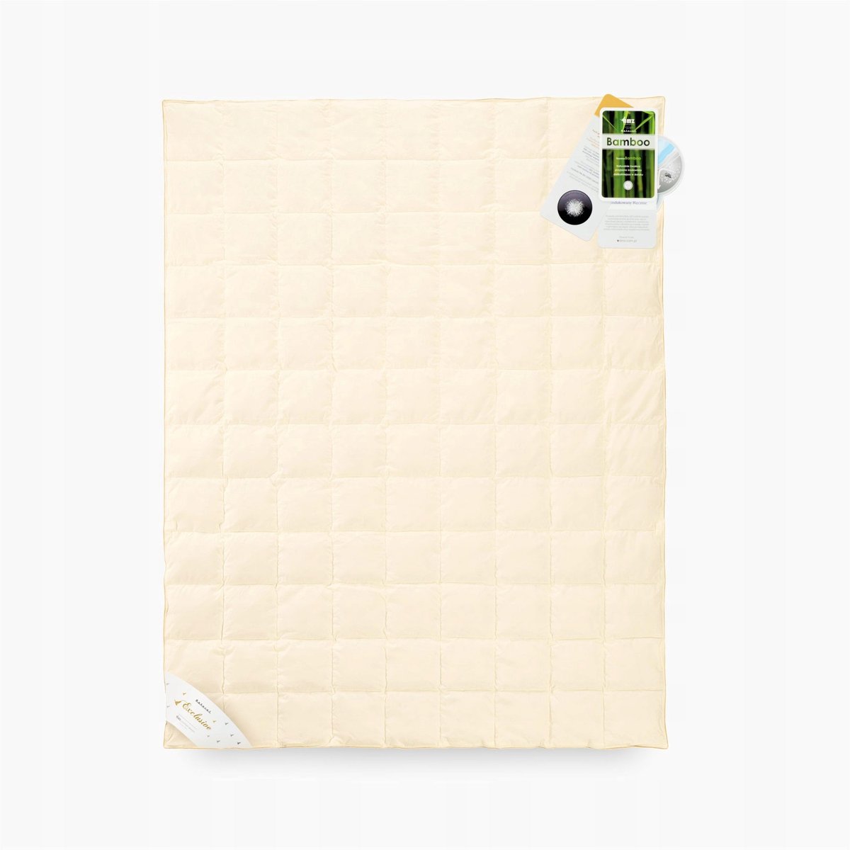 Luxe zomer dekbed 220x240cm, 90% dons, crème