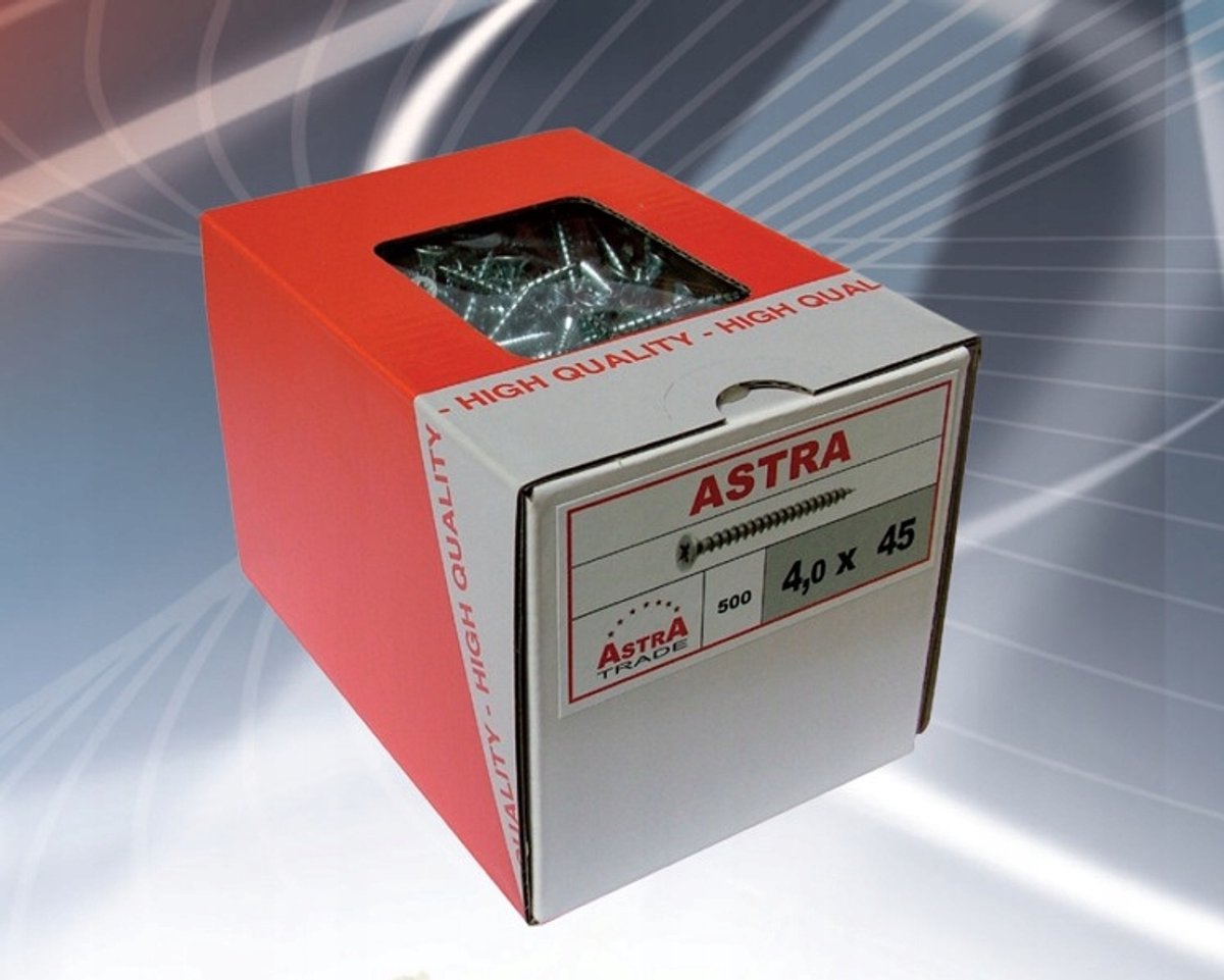 Astra Schroeven 3,5x35mm Wit Gegalvaniseerd - 1000 stuks
