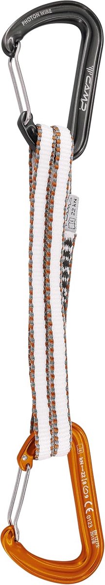 CAMP Unisex's Alpine Express Dyneema Quickdraw, Gunmetal/Orange, 60 cm - ShopVlot