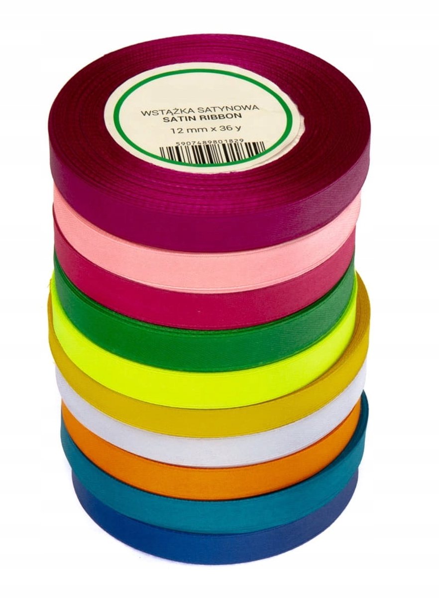 10x Satijnen Lint 12mm - 32m Decoratie Lint Set