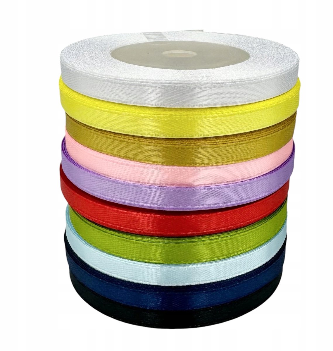 Satijnen Lint Set - 10 Rollen - 6mm Breed - 25m Per Rol - Decoratie