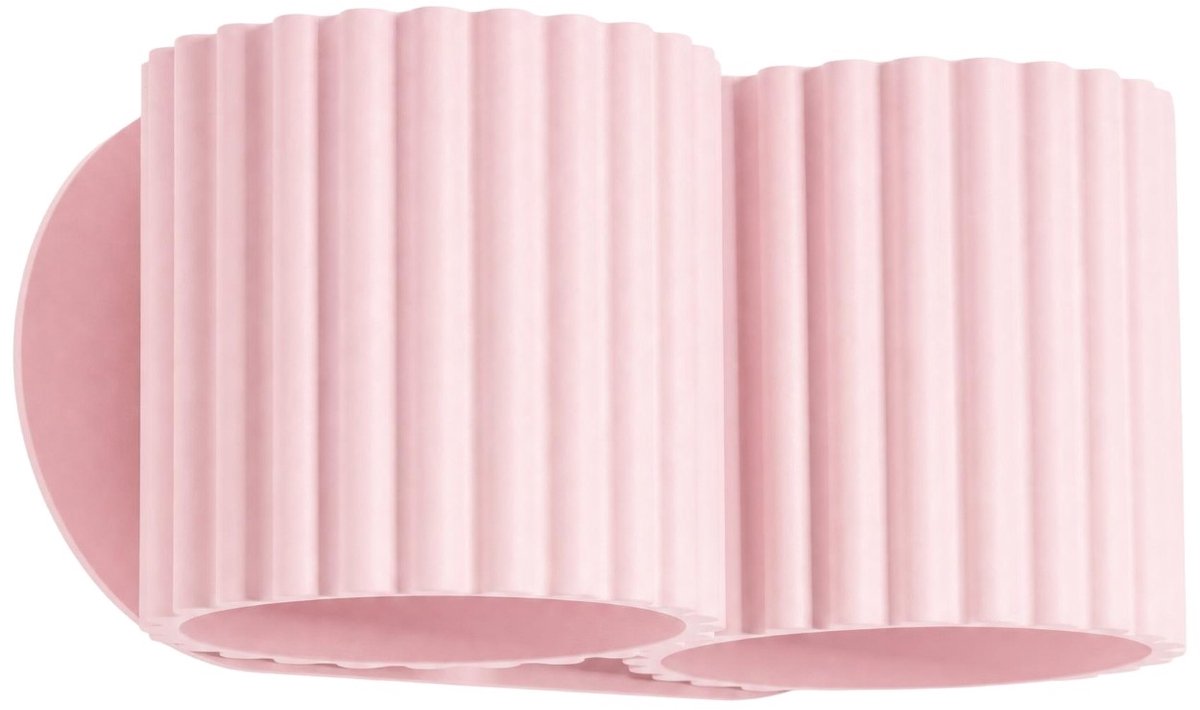 Sollux Lighting Wandlamp Aura - G9 - roze - aluminium - 21x12x10cm