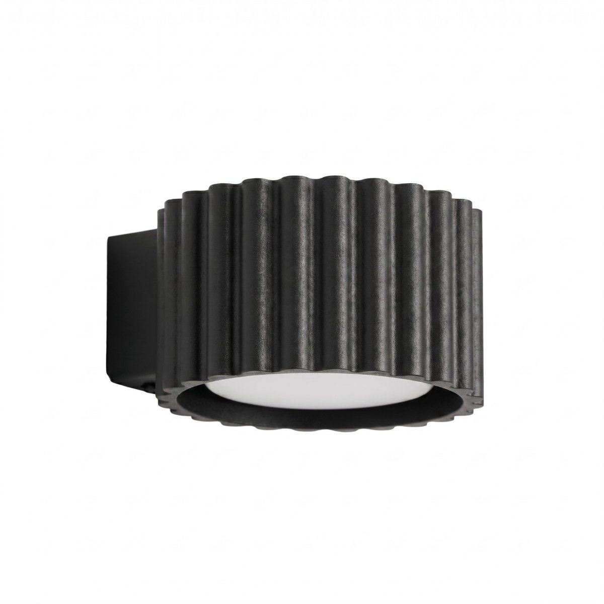 Sollux Lighting Wandlamp AURA - Gx53 - zwart - aluminium - 10x12x6cm