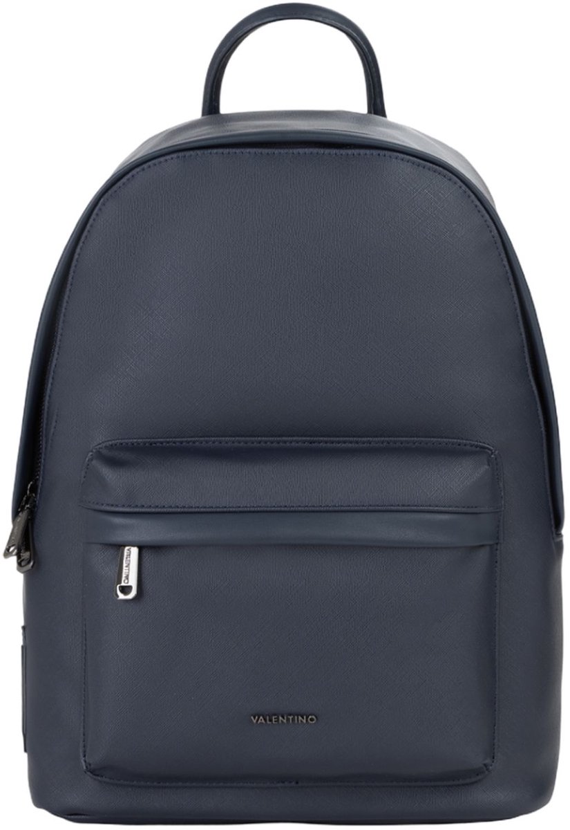 VALENTINO vrijetijdsrugzak rugzak met laptopvak Karo Backpack Navy donkerblauw