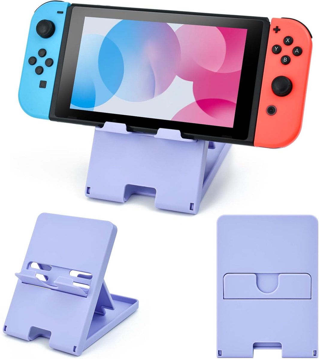 DLseego Stand for Switch OLED/Lite, Adjustable, Non-slip, Foldable, Portable, Switch Console Holder, Purple - ShopVlot