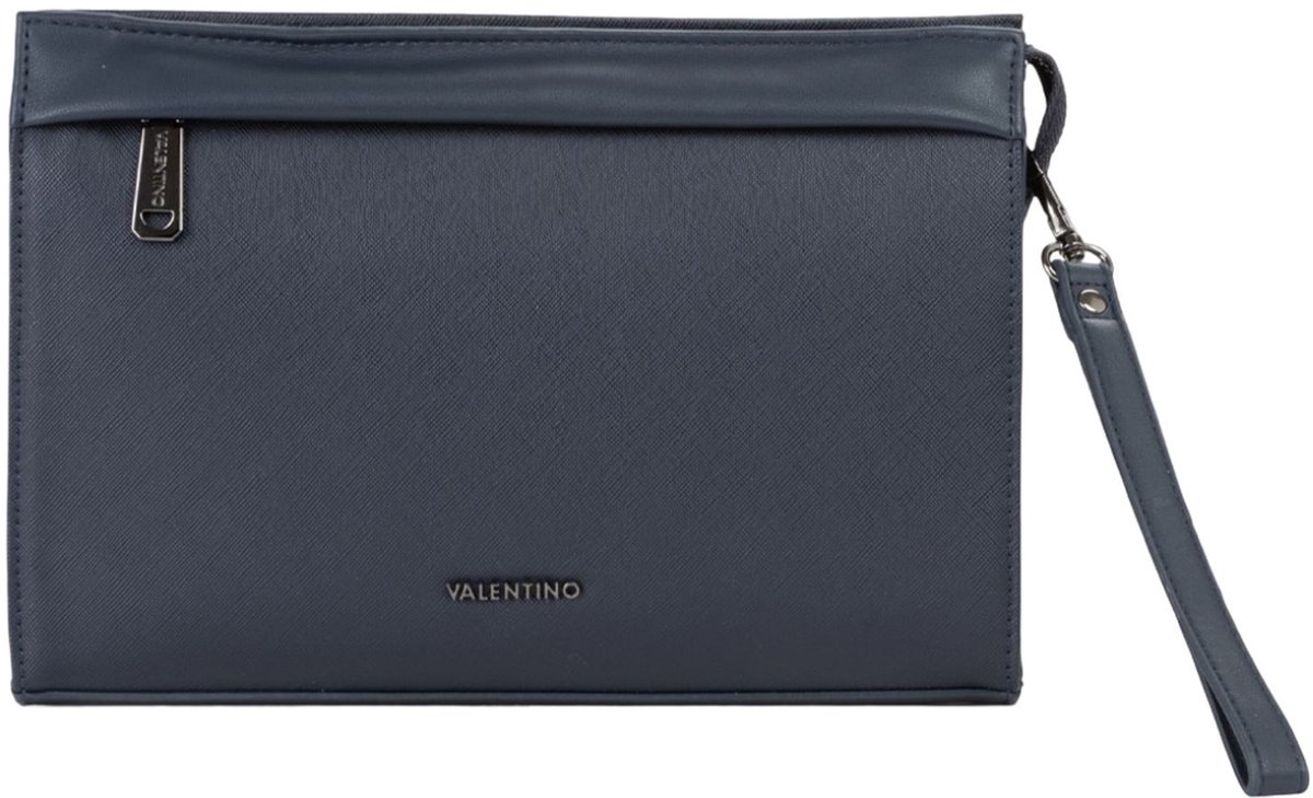 VALENTINO toilettas Karo Soft Cosmetic Case Navy donkerblauw