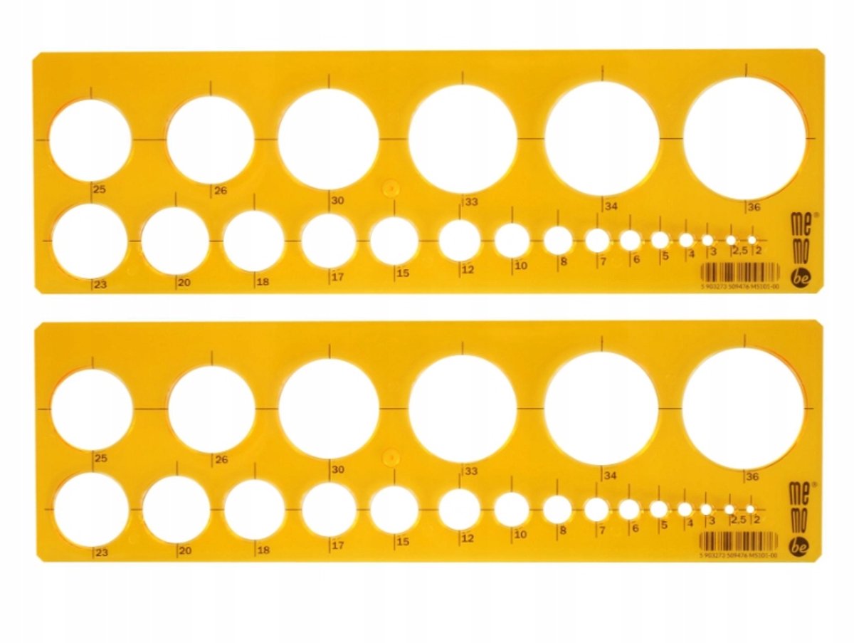MemoBe Cirkel Tekenmal 2-36 mm MS101-00 (2 stuks)