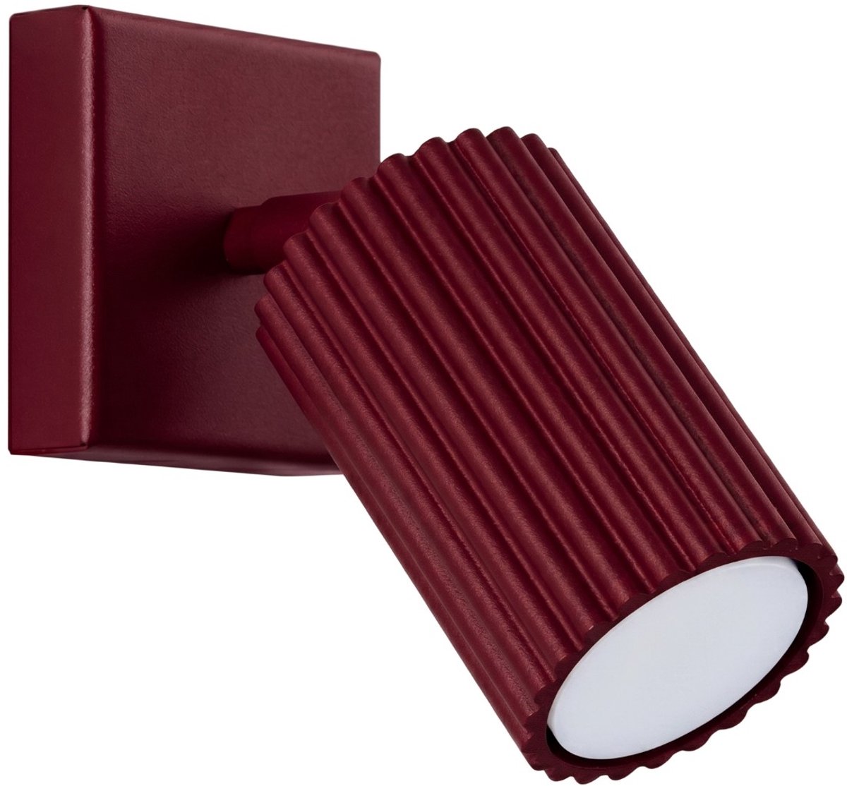 Sollux Lighting Wandlamp Karbon - GU10 - bourgondië - aluminium - 8x16x16cm
