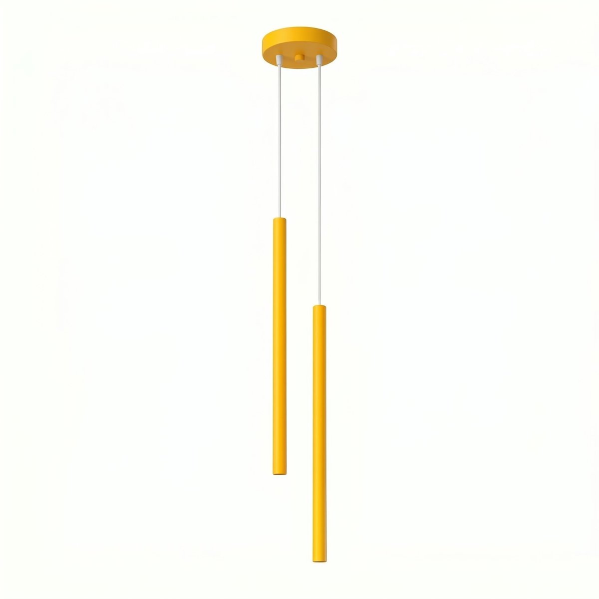 Sollux Lighting Hanglamp PASTELO - G9 - geel - staal - 15x15x118cm