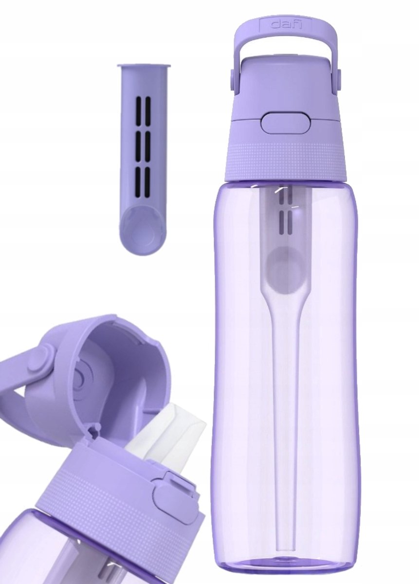 Dafi Solid Lavendel 0,7L waterfilterfles - BPA-vrij, Tritan