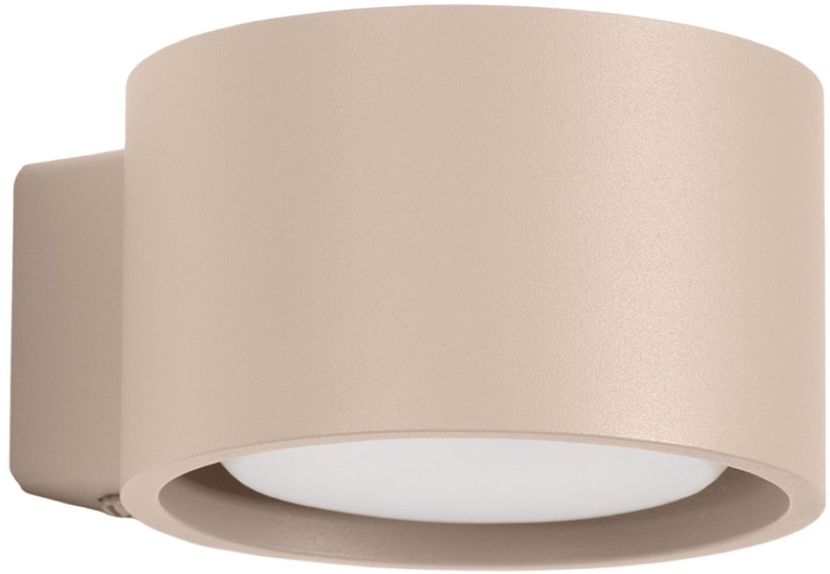 Sollux Lighting Wandlamp MODO - Gx53 - taupe - aluminium - 10x12x6cm