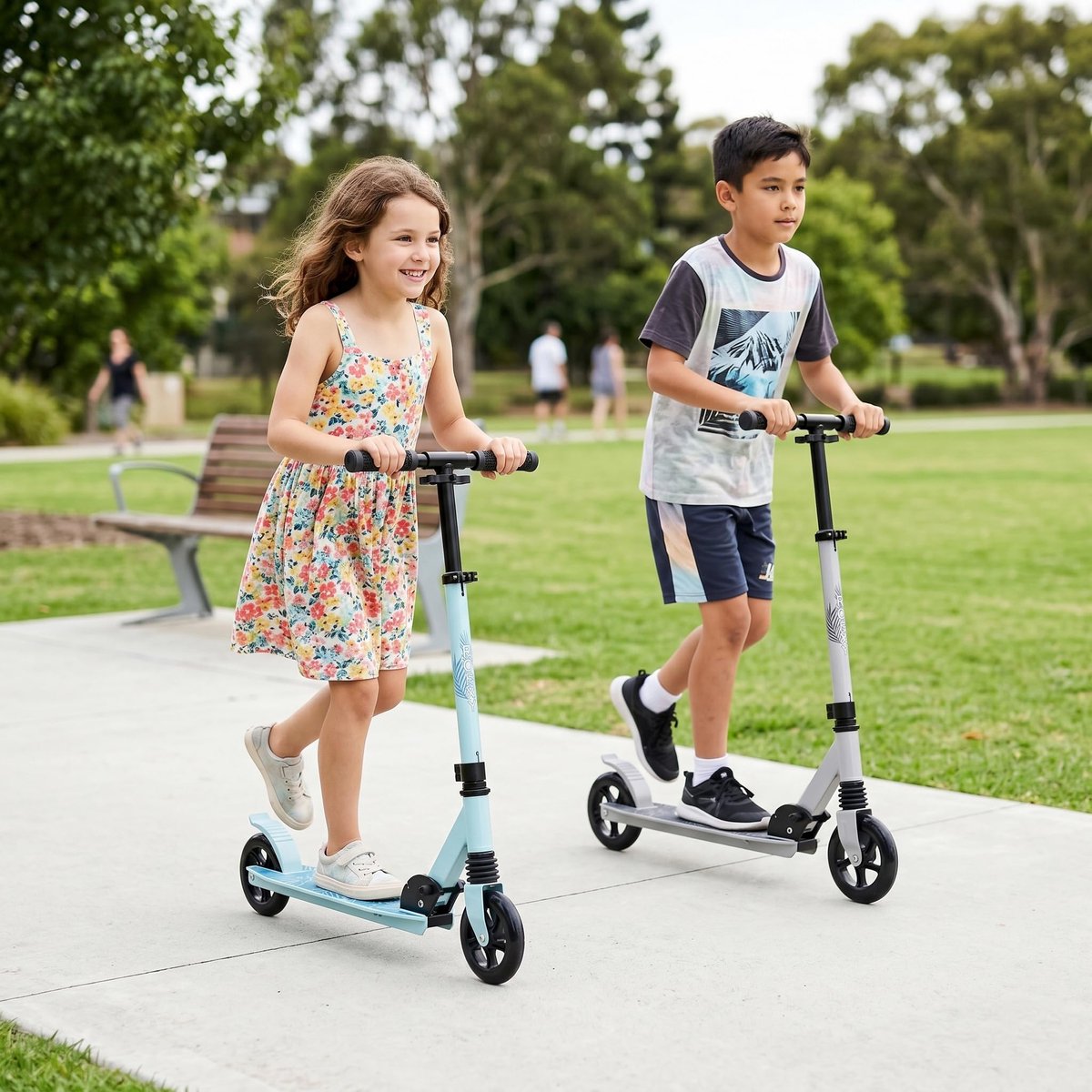 Twinly Rocky Scooter voor kinderen vanaf 6 jaar, opvouwbaar, tot 100 kg - ShopVlot