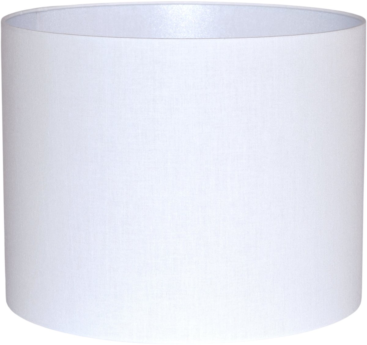 Cilinder Lampenkap Staande Lamp Wit 25/20 cm E27