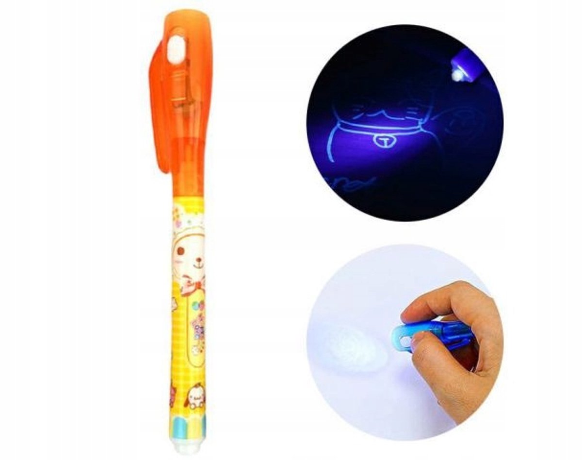 Onzichtbare UV LED Pen met Ingebouwde Zaklamp