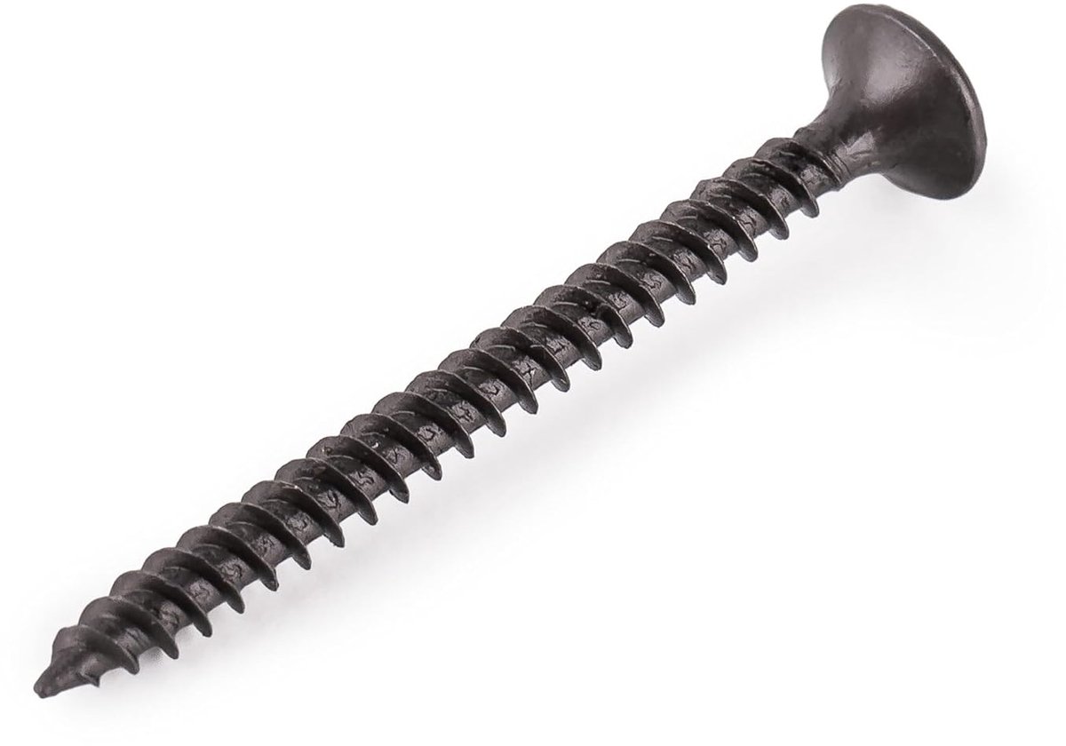 MIVOS Black phosphated screws - 45x0.3 cm - 500 pieces - Universal mounting screws - for drywall, steel profiles - ShopVlot