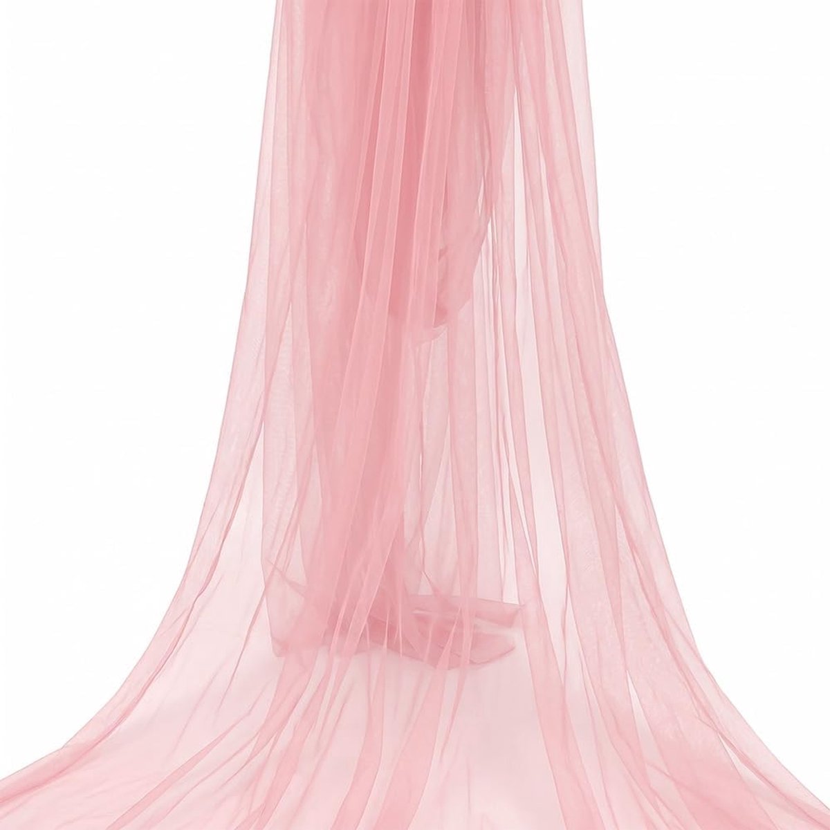 Organza Fabric Tulle Pink - 3mx63 in Tulle Fabric Meterware, Organza Fabric for Tulle Band Wedding Decoration DIY - ShopVlot