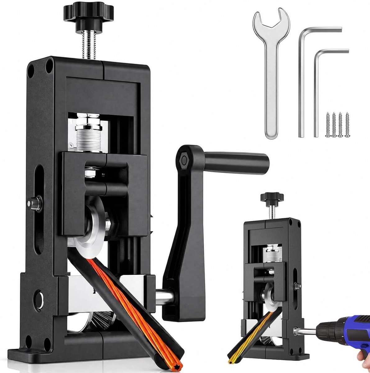 Kabelstripmachine voor 1-25 mm, stripmachine voor kabels en draden, handmatige kabelstripapparaat met handslinger en - ShopVlot