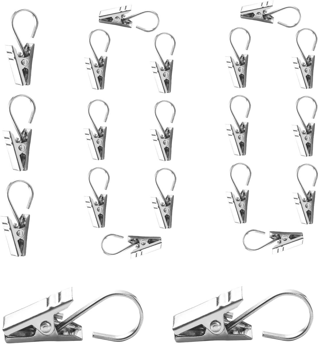 100 Stuks Bevestigingsclips Voor Feestverlichting | Roestvrijstalen Clip Voor Kabelverlichting Tuin Buiten Cour Terras