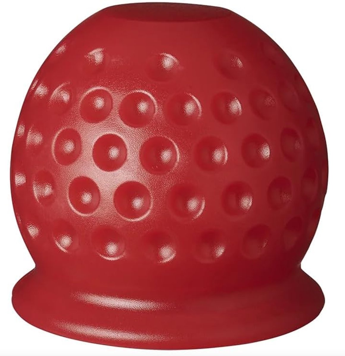Aanhangerkoppeling, 50 mm, rubber/kunststof, beschermkap voor trekhaak, golfbal, rood