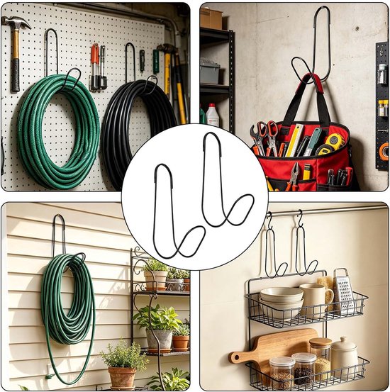 tuinslanghouder, 2 stuks, duurzame slanghouder, tuinslang ophangen, waterslanghouder voor waterslang, buiten, tuin — afbeelding 5