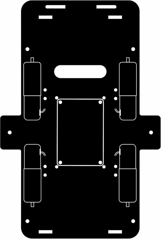 Autochassis voor OSOYOO Omni-directinal Mecanum Wheel Robotic Car Kit (model 2021006600)