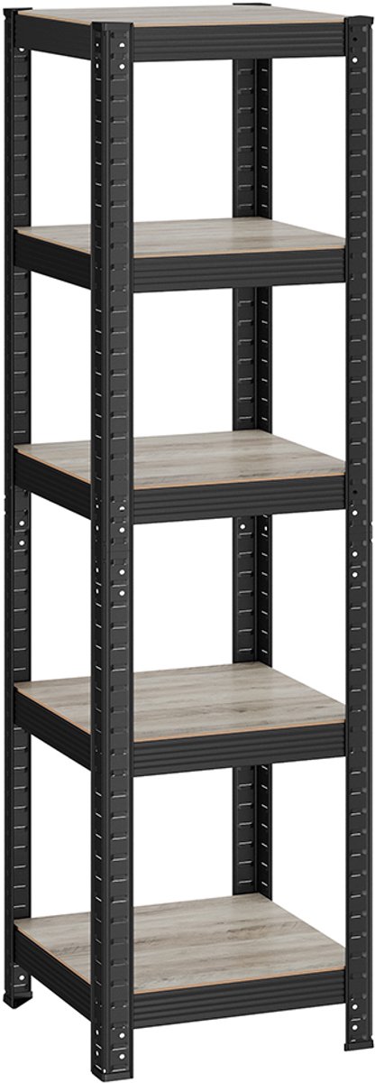 5 planken – Grijsbruin-zwart