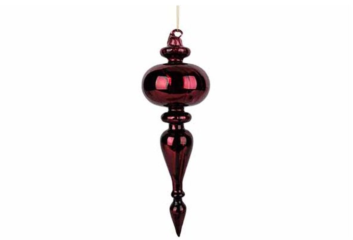 Hanger Spinner Bordeaux 9x9xh27cm Glas