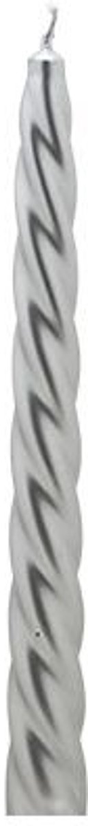 Cosy&Trendy - Gedraaide kaars - Zilver - set/4