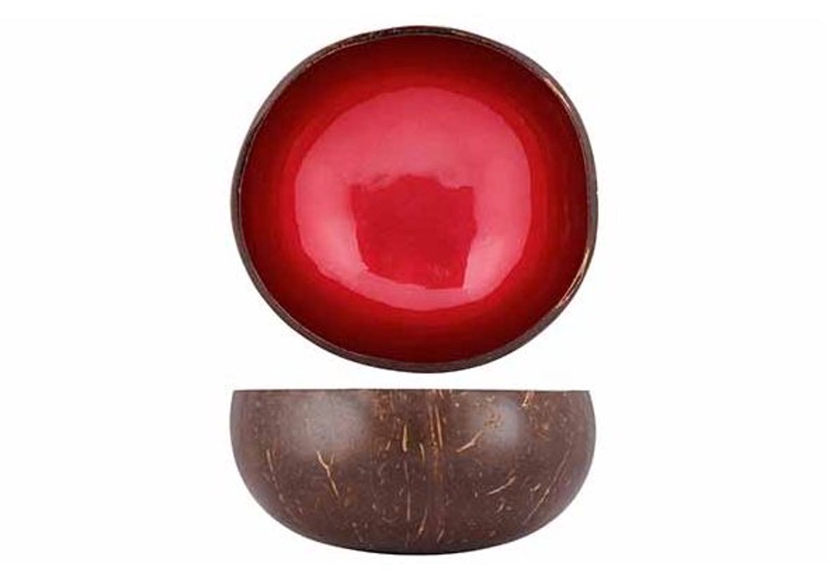 Cocosbowl Metallic Red Paint D14cm