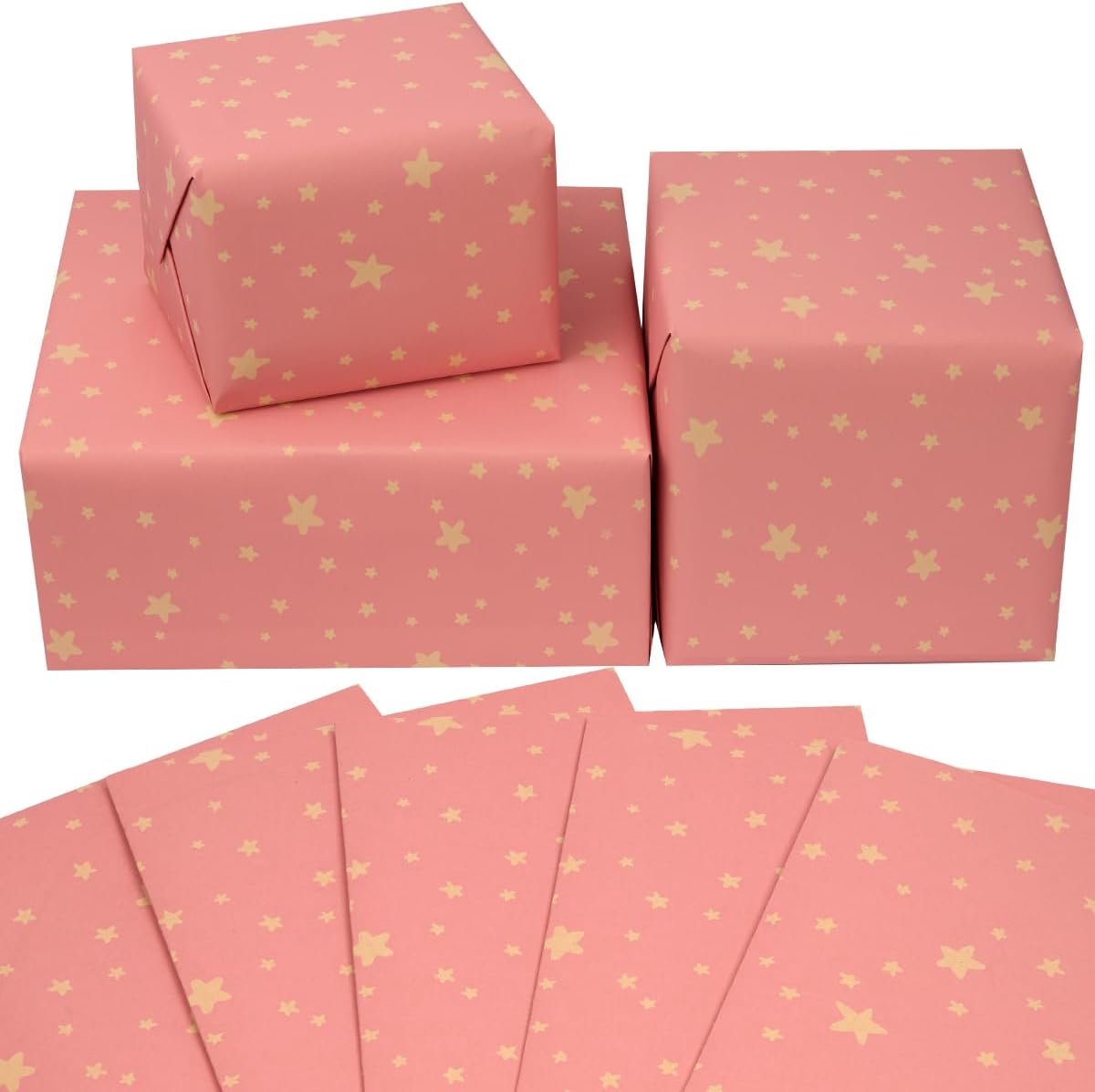 Cadeaupapier 50 x 70 cm - Roze - Recyclebaar - Perfect voor verjaardagen - SnelShoppen
