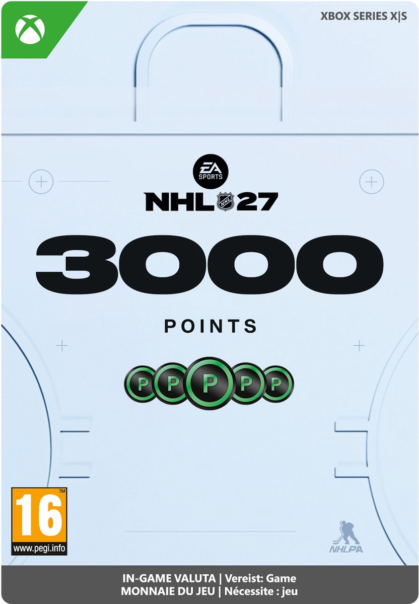 NHL 27 Points - 3000 - Xbox Series X|S - Currency (Niet beschikbaar in België)