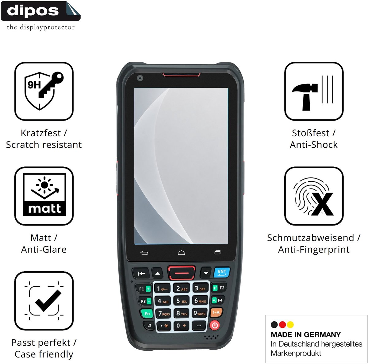 dipos – 2x Matte Pantserfolie geschikt voor Conker SX41 | 9H Screenprotector