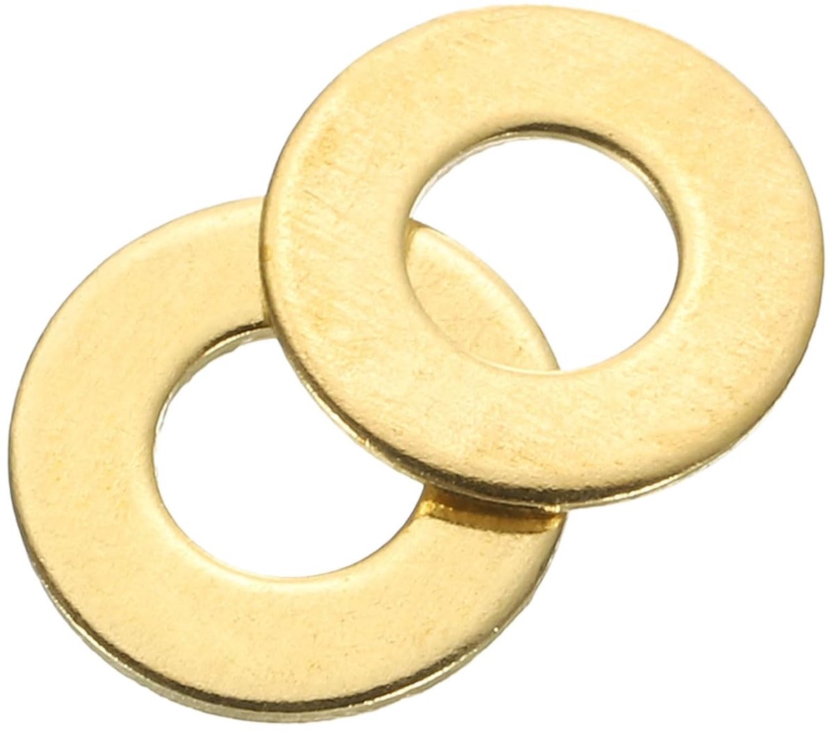 Set van 240 stuks sluitringen, M3 x 7mm x 0,5mm messing ring bijlagschijven assortiment, platte beveiligingsschijven afdichtring metalen schijven voor schroeven bouten moeren