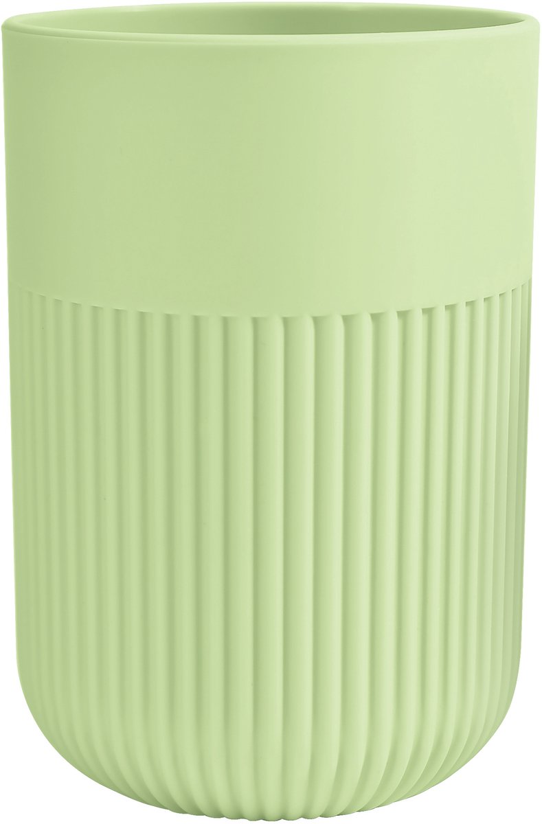 MSV GINO Tandenborstelhouder – Tumbler Badkamer voor Tandenborstel en Tandpasta – Badkamer Accessoires – 13,2 x 10,3 cm