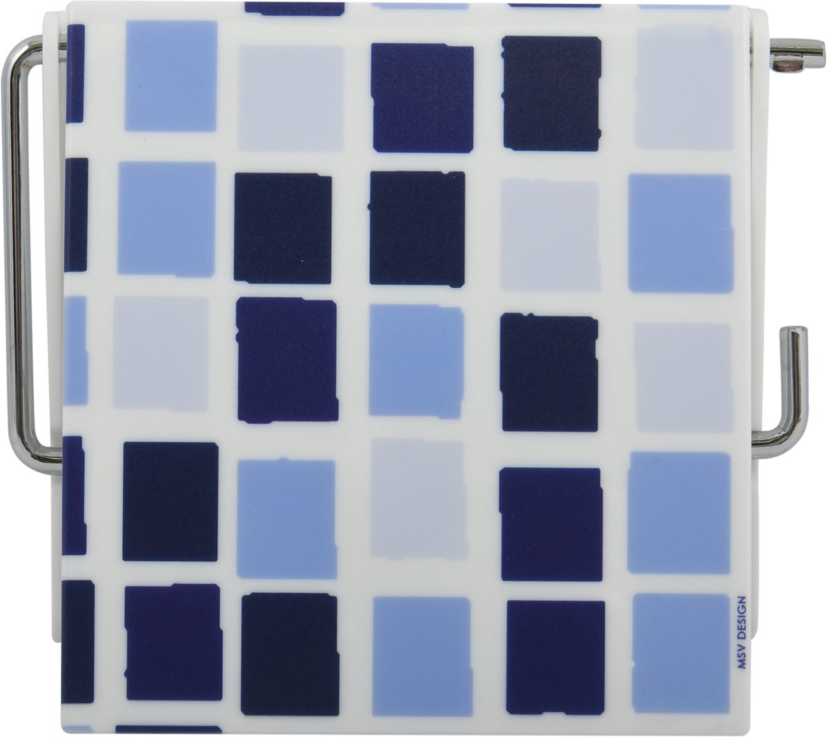 MSV Toiletrolhouder Blauw - Toiletpapierhouder voor Wandmontage - WC-Papierhouder 13x15x11,5 cm - WC Papier Dispenser