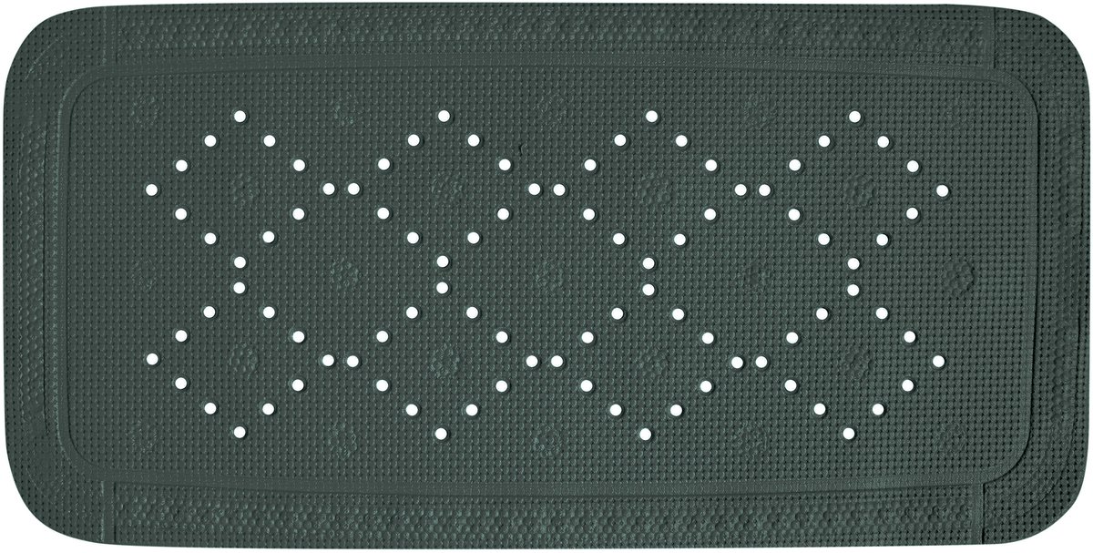 Spirella Alaska Antislip Badmat – Badkuip Mat met Antislip Pads – Douche Antislip Mat PVC – Donkergroen – 71 × 36 cm